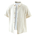Men’s Lyocell-Cotton-Linen Short Sleeve Shirt | M8253