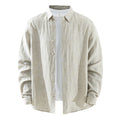 Men’s Lyocell-Linen Long Sleeve Overshirt | M7825