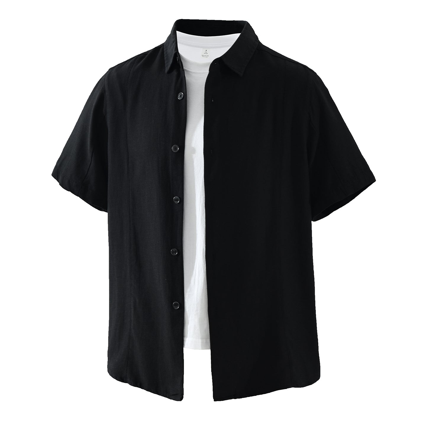 Men’s Lyocell-Cotton-Linen Short Sleeve Shirt | M8253