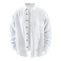 Men’s Lyocell-Linen Long Sleeve Overshirt | M7737