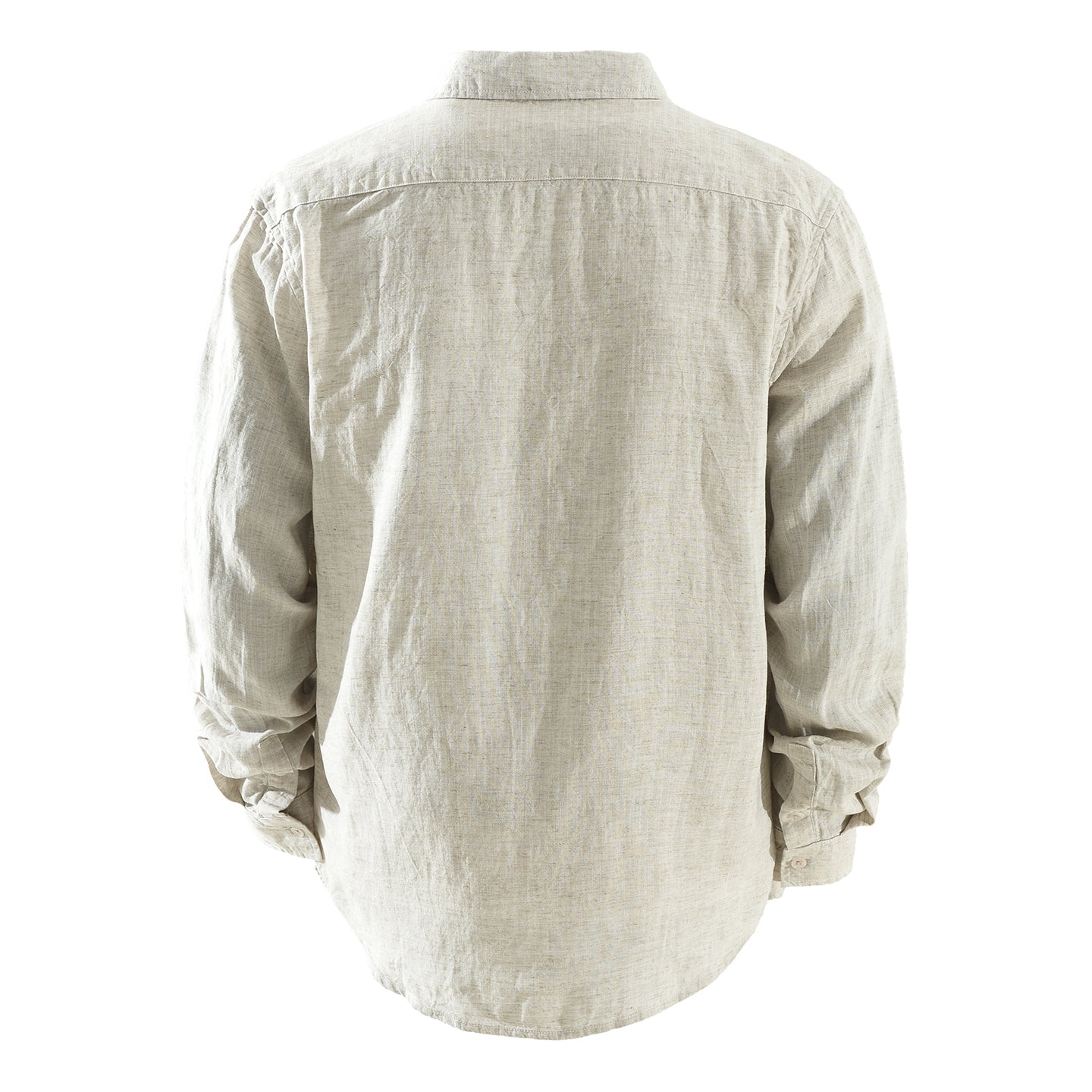 Men’s Lyocell-Linen Long Sleeve Overshirt | M7825
