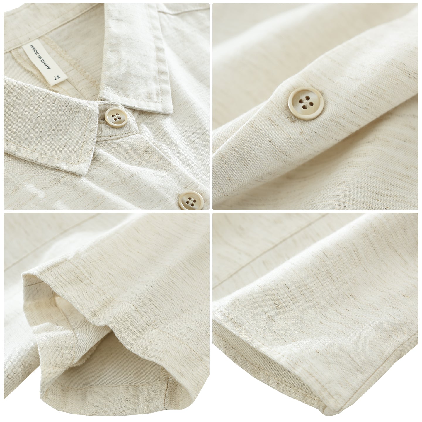 Men’s Lyocell-Cotton-Linen Short Sleeve Shirt | M8253